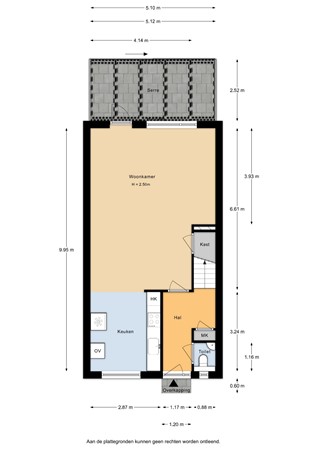 Floorplan - Wolfswaard 82, 4153 CL Beesd